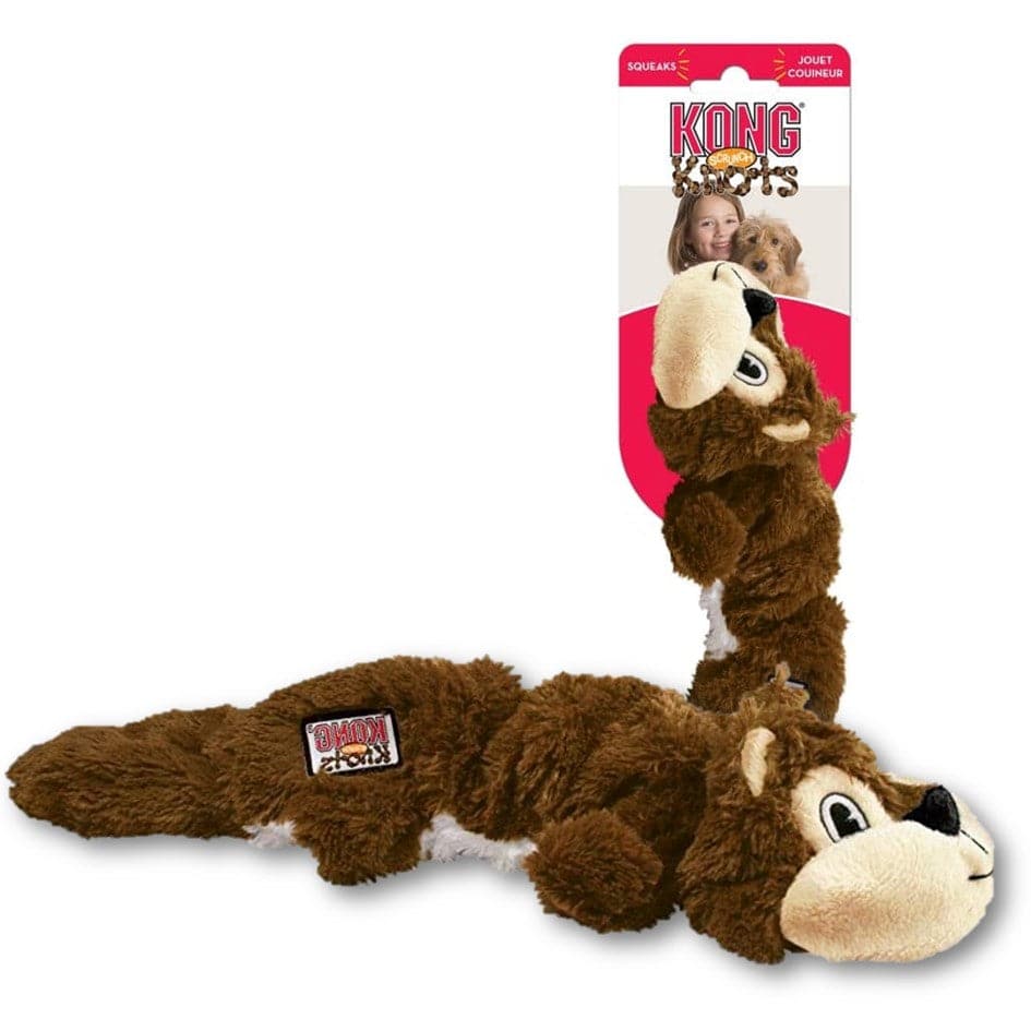 KONG - Peluche scrunch knots (Ardilla)
