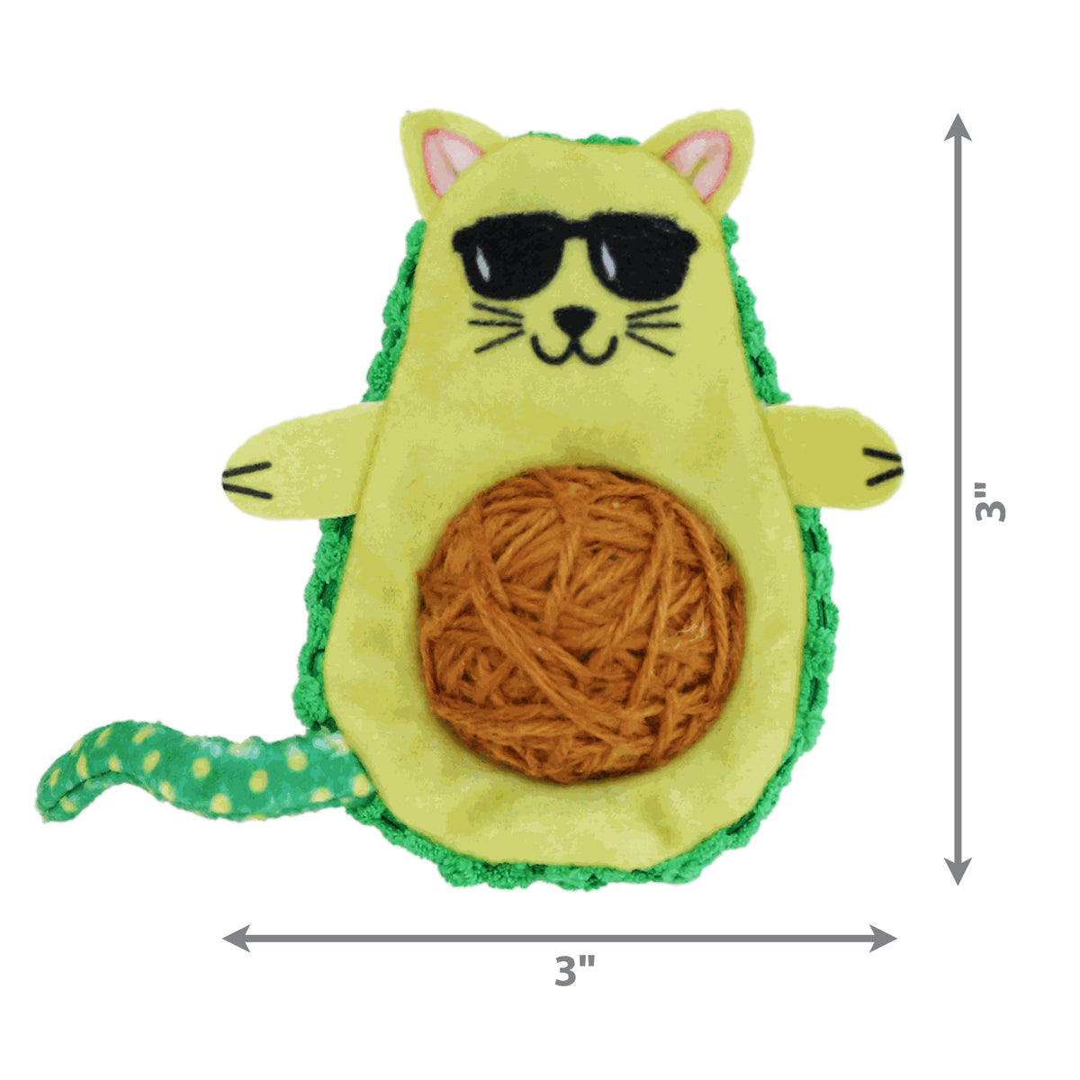 KONG - Juguete para gato wrangler aguacate