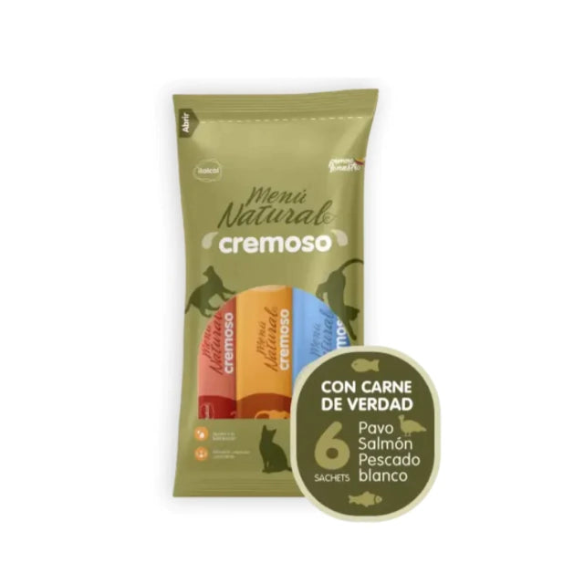 CHUNKY - Menú natural gato cremoso bolsa x6
