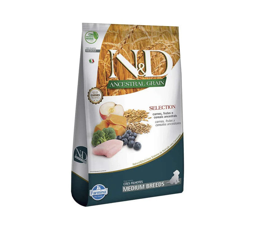 N&D - Ancestral grain cachorro raza mediana