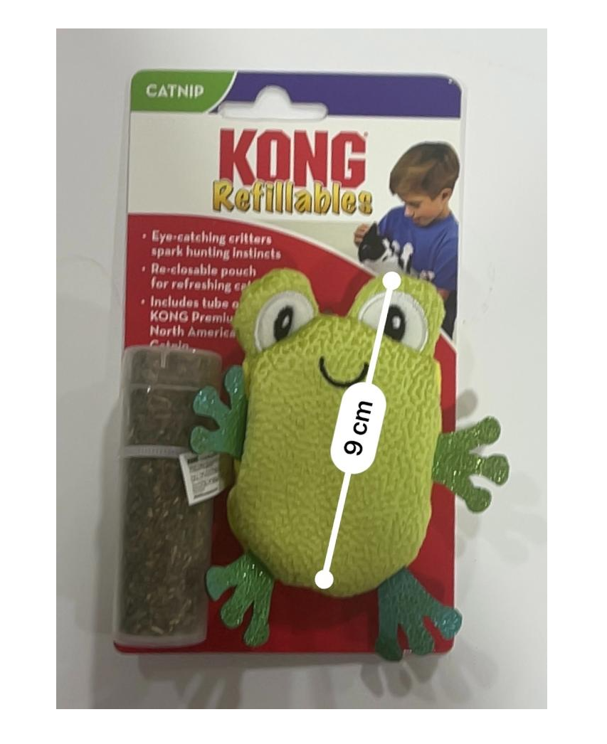 KONG - Juguete para gato rellenable sapo