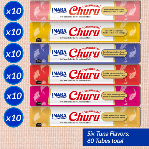 INABA - Churu caja surtido (Atún) 60 und