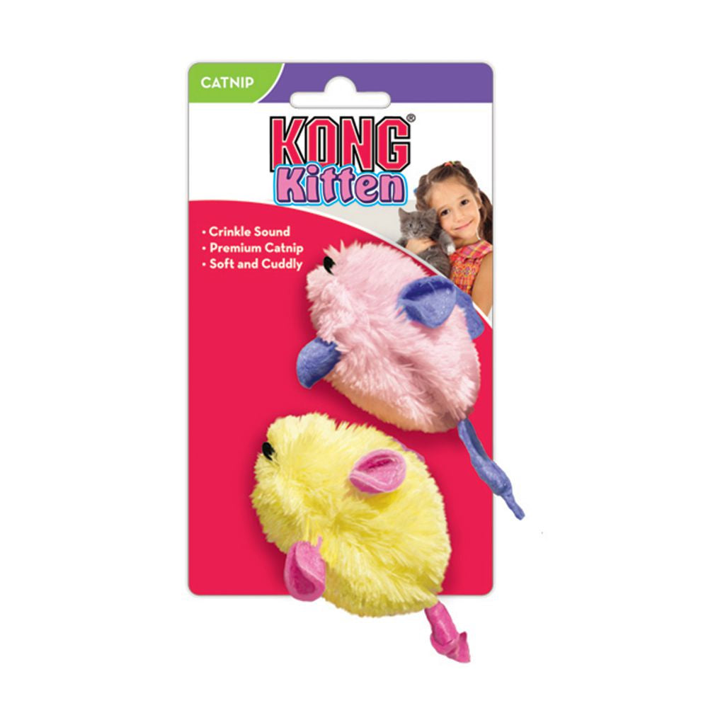 KONG - Juguete para gato ratón x 2 pzs