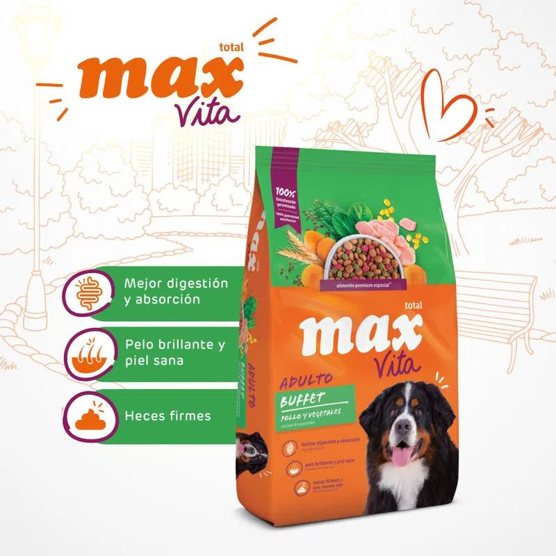 MAX VITA - Adulto (Pollo y vegetales)