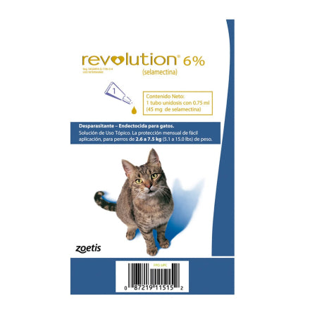 Revolution 6% gatos pipeta