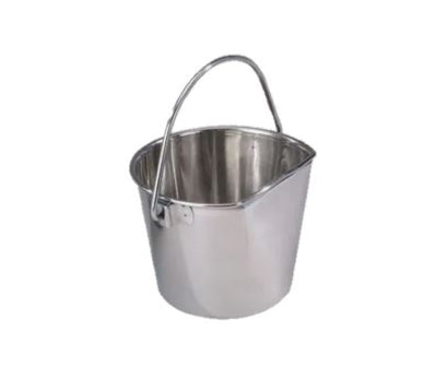 Balde en acero inoxidable lateral plano