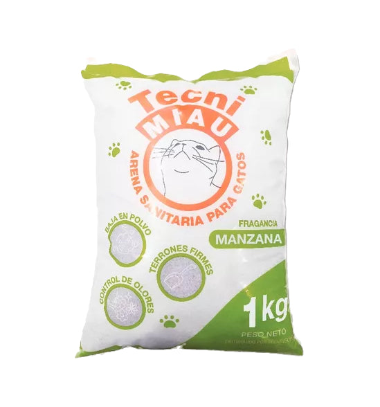 Tecni miau - Arena de bentonita (Manzana)