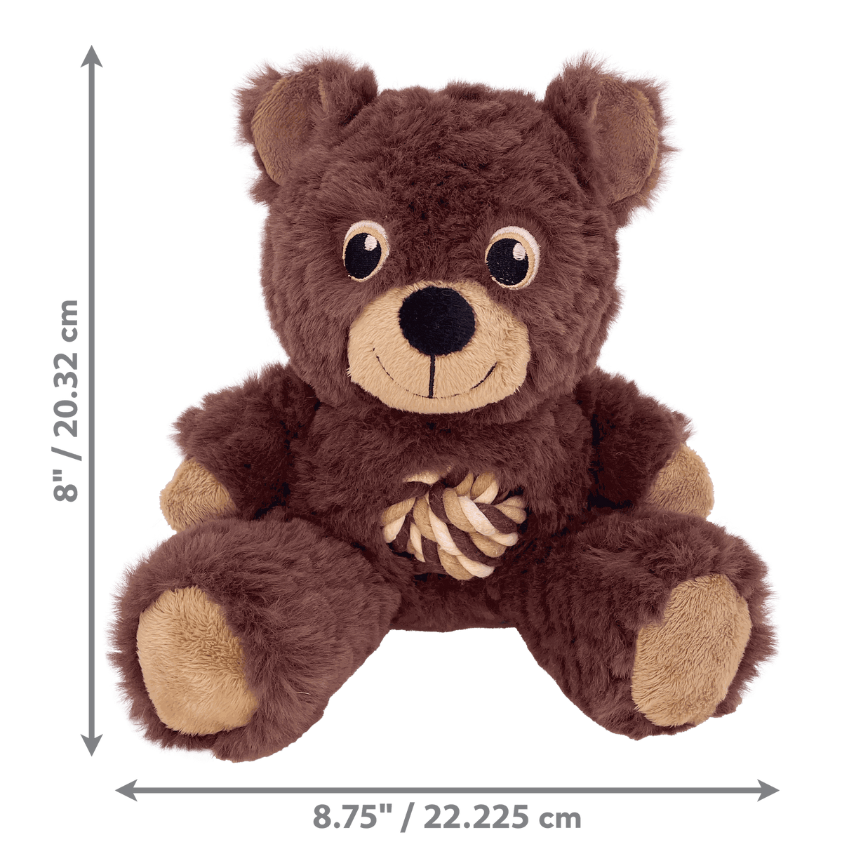 KONG - Peluche knots cuerda (Oso mediano)