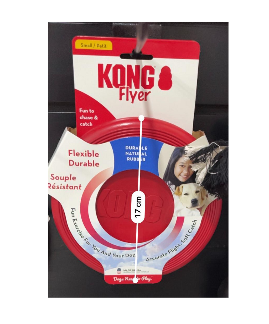 KONG - Classic frisbee caucho