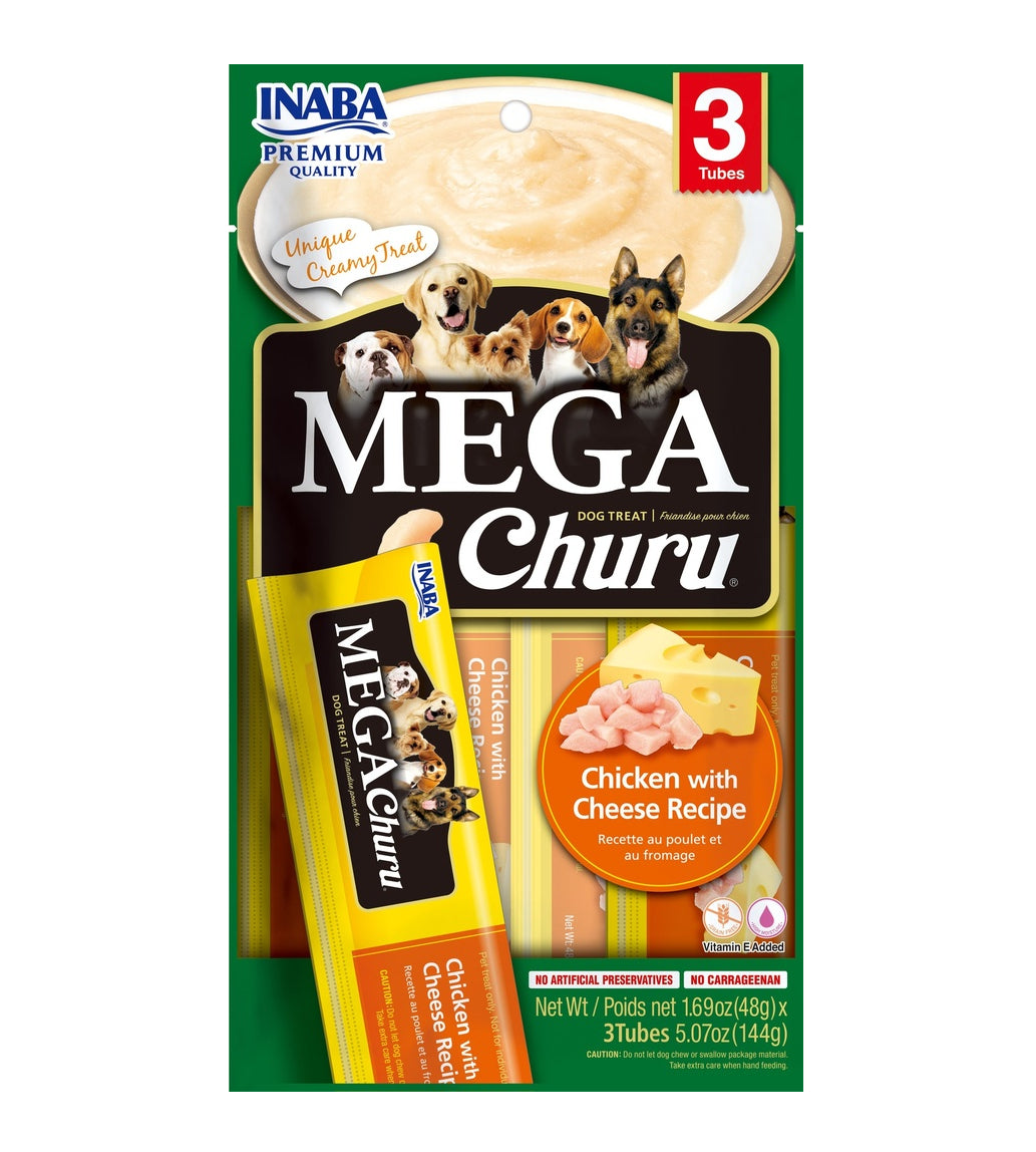 INABA - Mega churu (Pollo y queso) 3 und