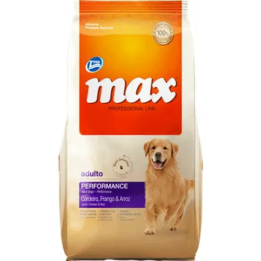MAX -  Performance adulto raza grande (Pollo y arroz)
