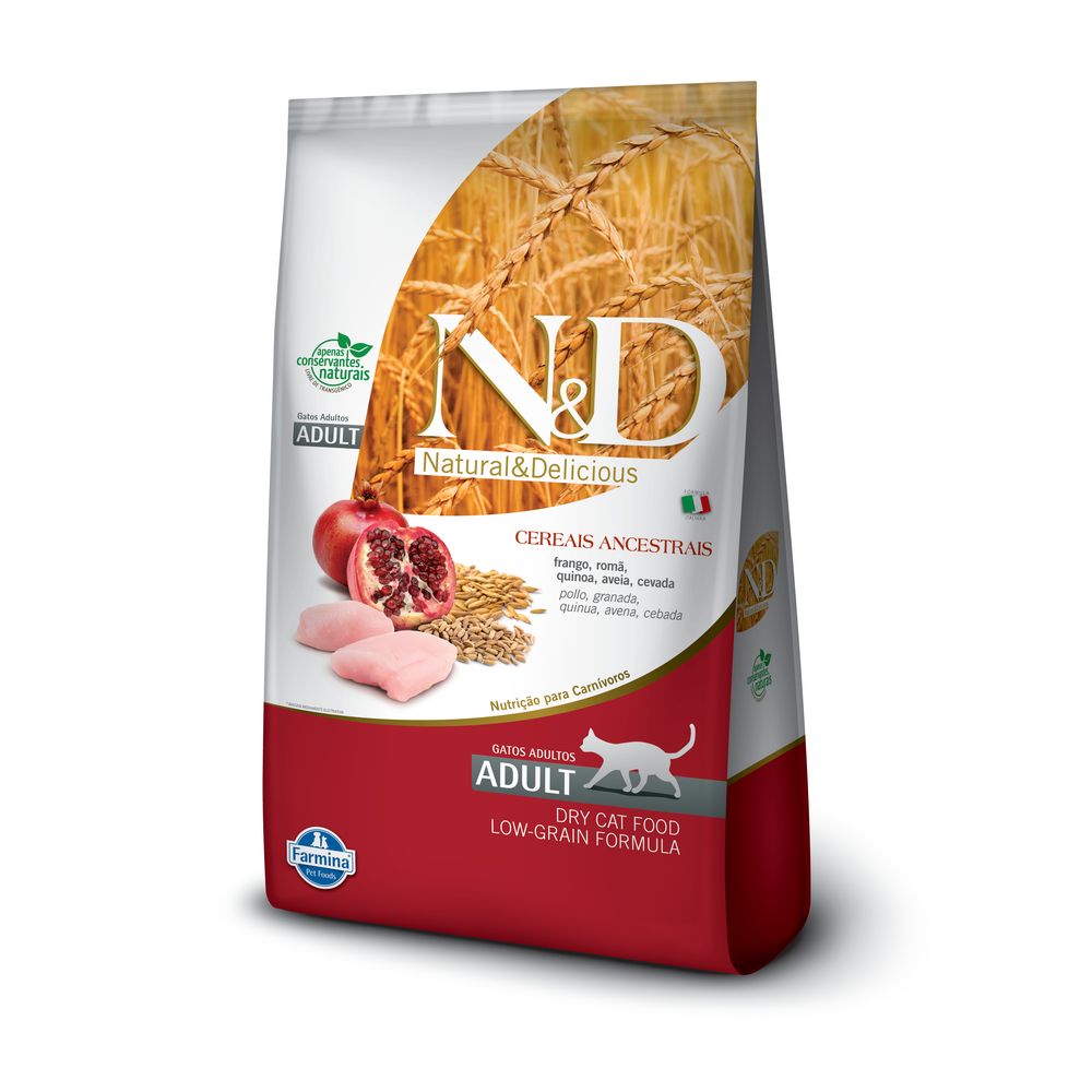 N&D - Ancestral grain gato adulto (Pollo y granada)