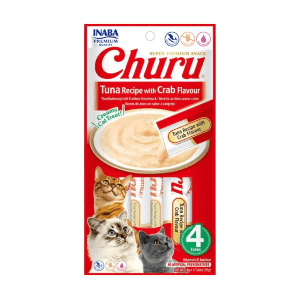 INABA - Churu (Atún y cangrejo) 4 und