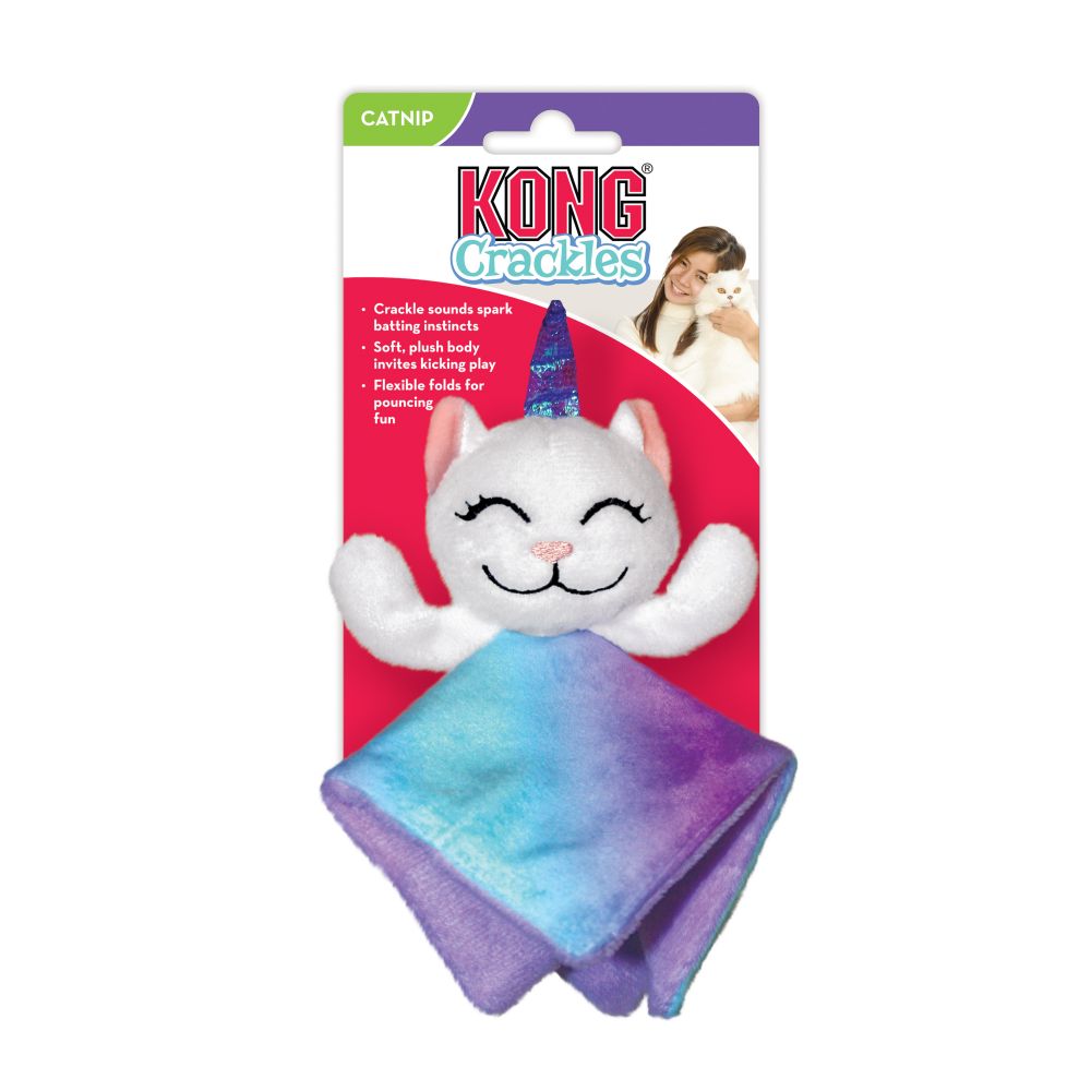 KONG - Juguete para gato Crackles unicornio