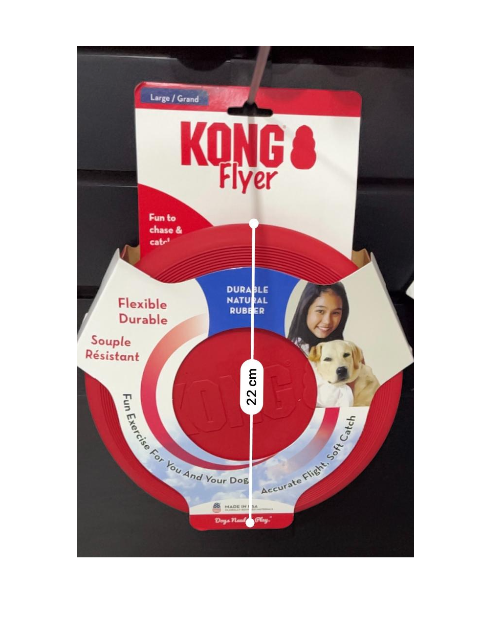 KONG - Classic frisbee caucho