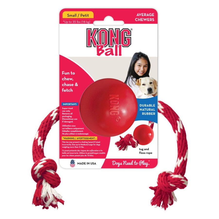 KONG - Pelota classic caucho con lazo