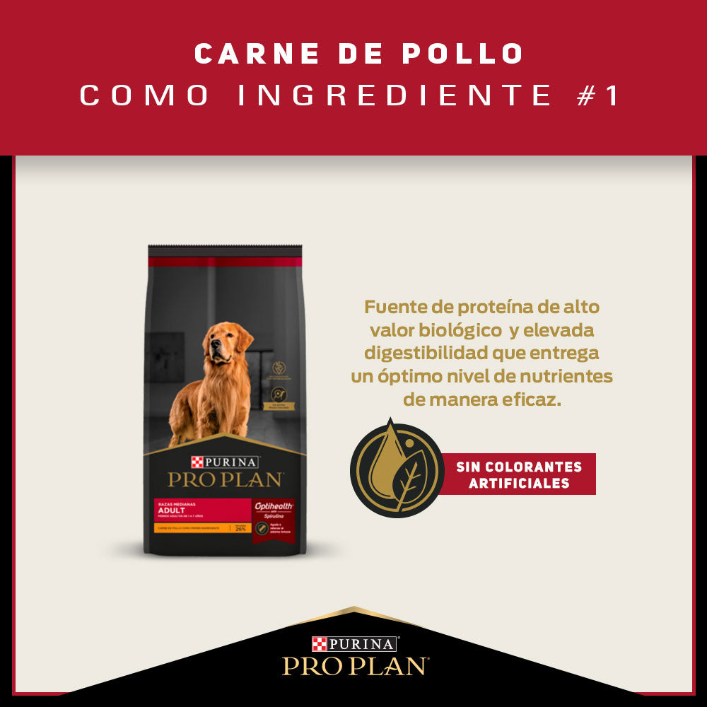 PRO PLAN - Adulto raza mediana complete con optilife