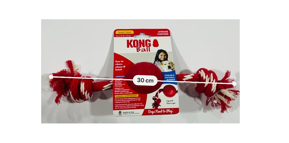 KONG - Pelota classic caucho con lazo
