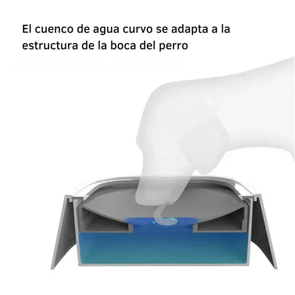 PETMATE - Bebedero antiderrames azul
