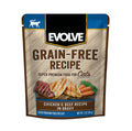 Evolve - Pouche para gato de pollo y res (grain free)