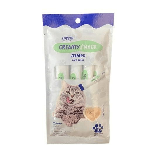 LOPETS - Creamy snack para gato (Seafood)