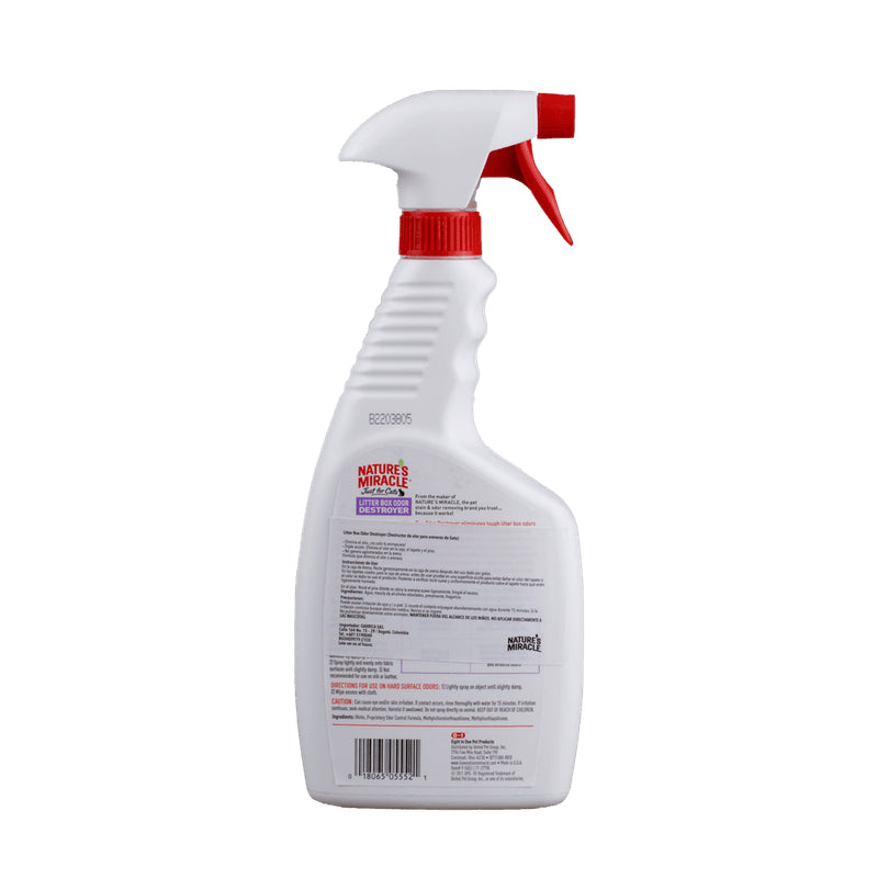 NATURE'S MIRACLE - Destructor de orina caja de arena (Spray)
