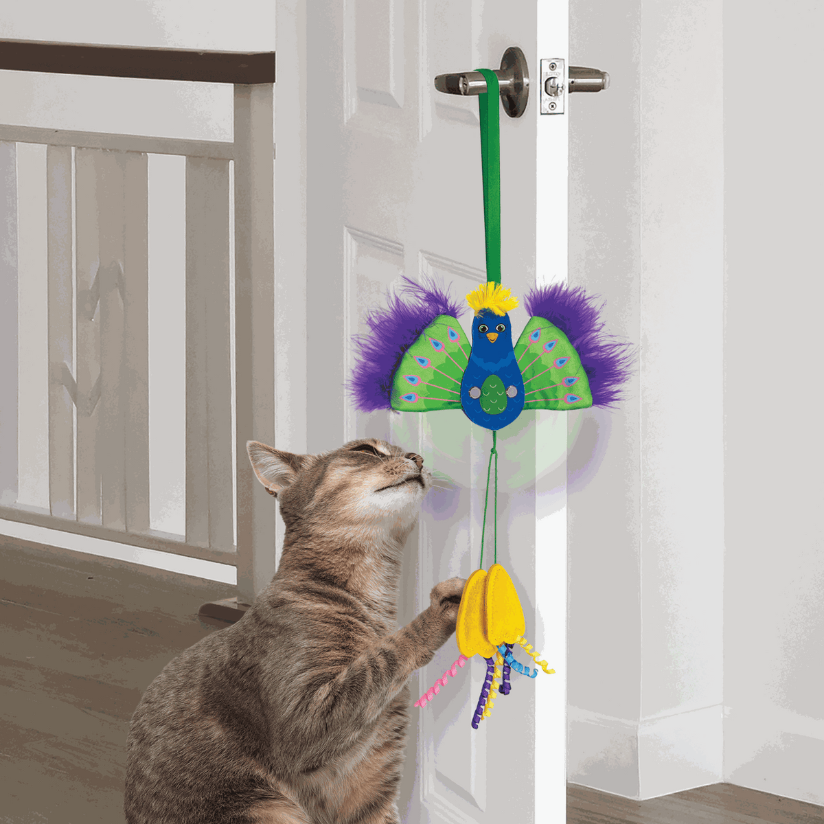 KONG - Juguete para gato connects peacock