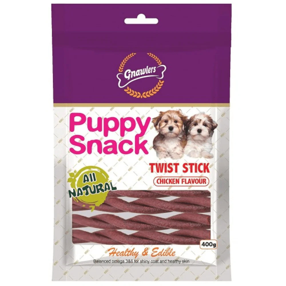GNAWLERS - Cachorro Twist stick (Pollo)