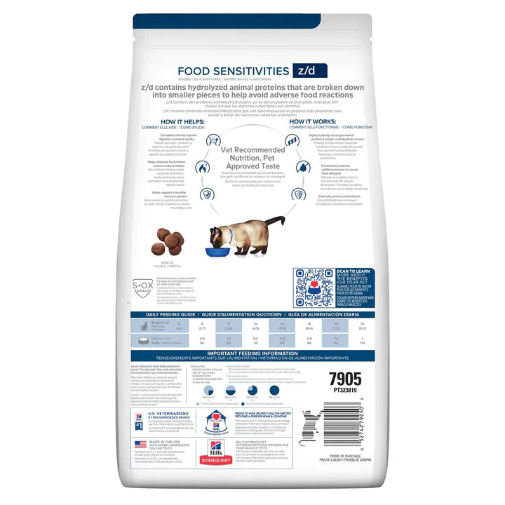 HILLS - Prescription diet Ultra allergen (Z/D) gato