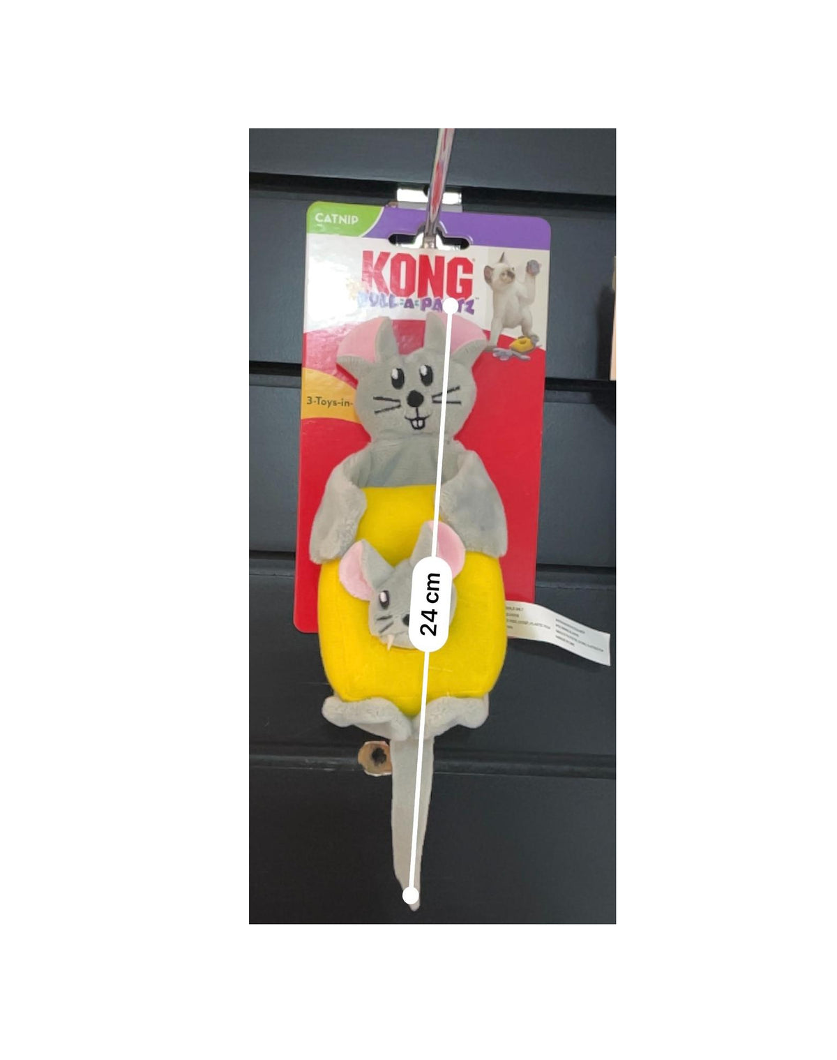 KONG - Juguete para gato pull a part cheezy