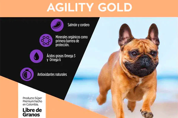 AGILITY GOLD - Adulto raza pequeña (Piel)