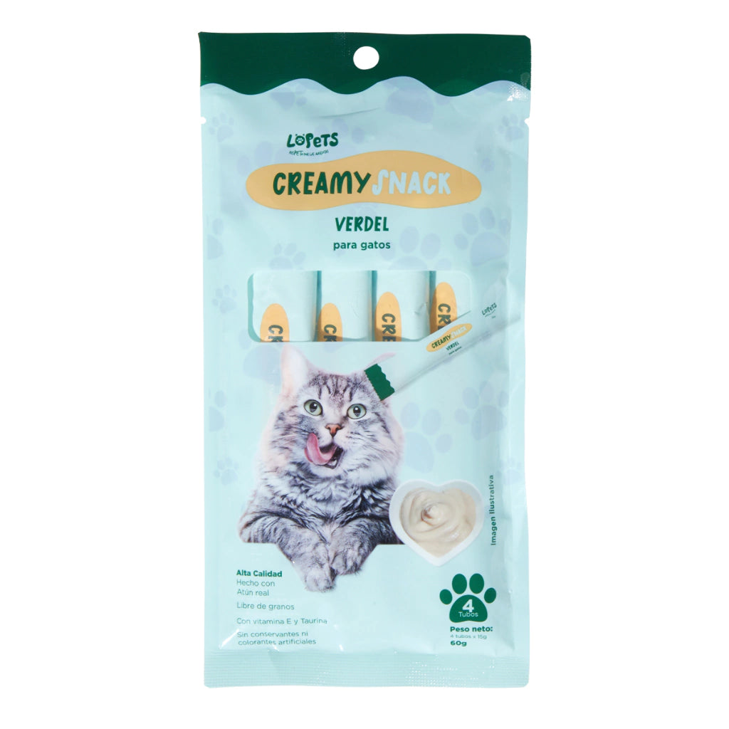 LOPETS - Creamy snack para gato (Atún verdel)
