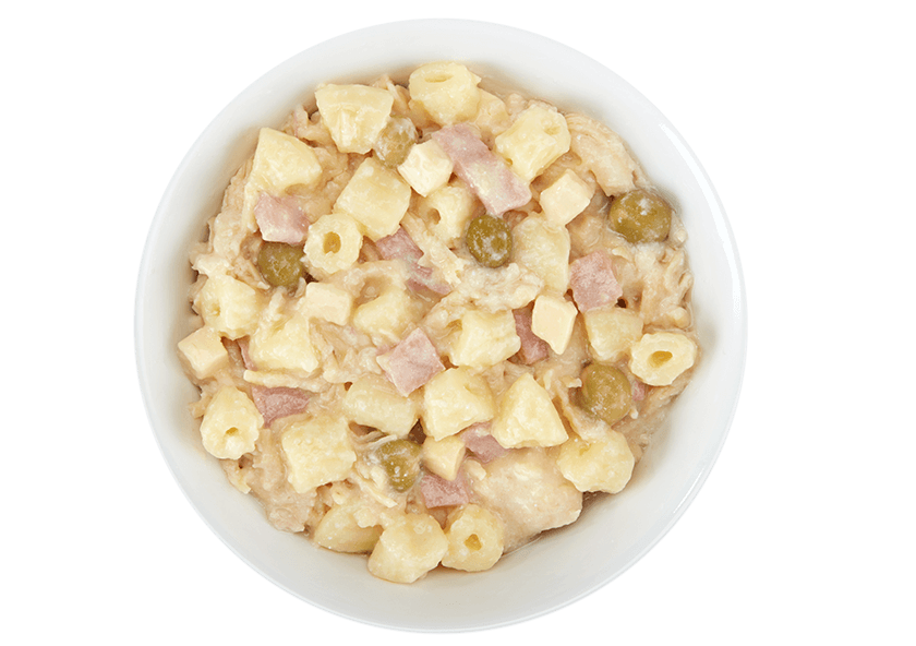 TIKI DOG - Bandeja petites (Pollo y pasta carbonara)