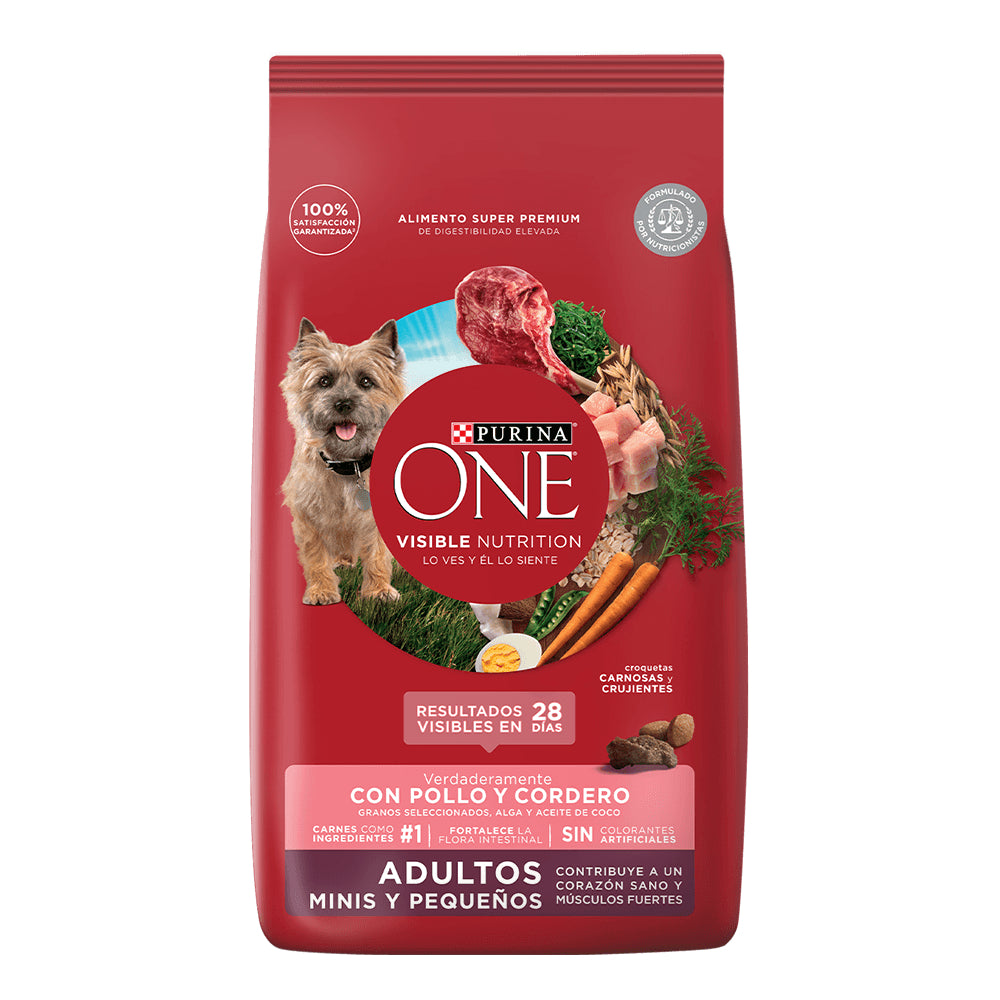 ONE - Adulto raza mini y pequeña (Pollo y cordero)
