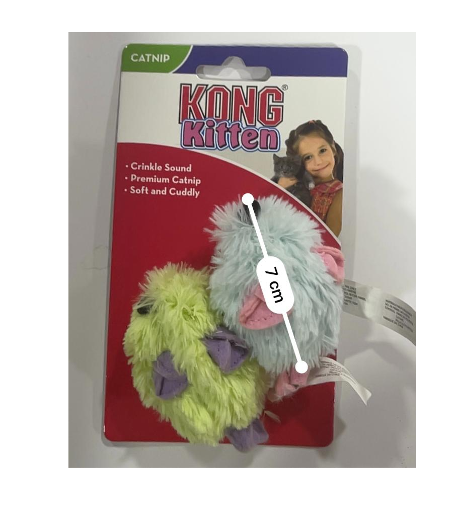 KONG - Juguete para gato ratón x 2 pzs