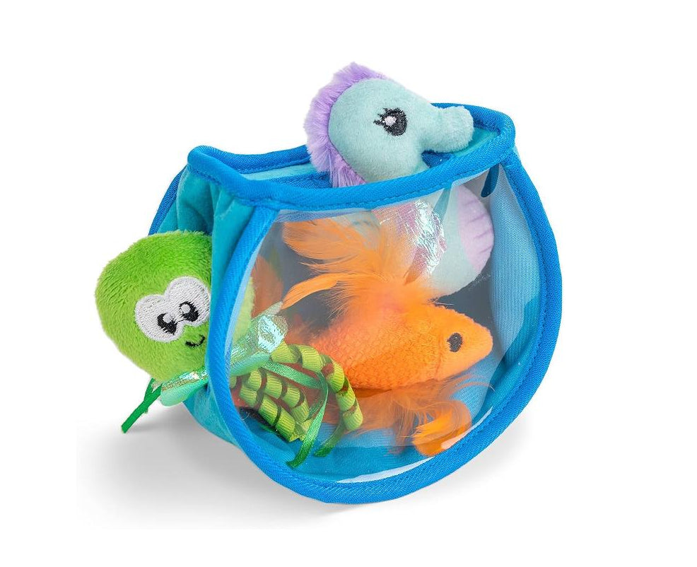 CATSTAGES -  Mindgames hide and seek fish bowl
