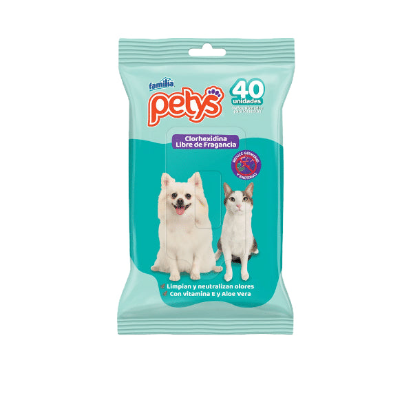 PETYS - Pañitos húmedos clorhexidina