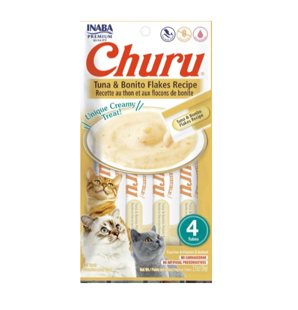INABA - Churu (Atún y bonito) 4 und