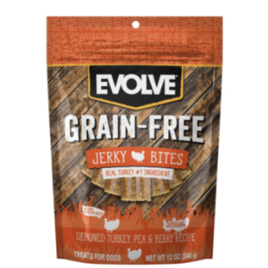 Evolve - Perro grain free jerky (Pavo)