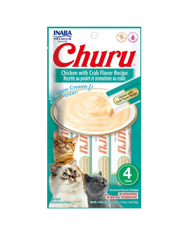 INABA - Churu (Pollo y cangrejo) 4 und