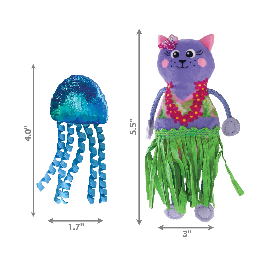 KONG - Juguete para gato tropics hula x 2 Pzs