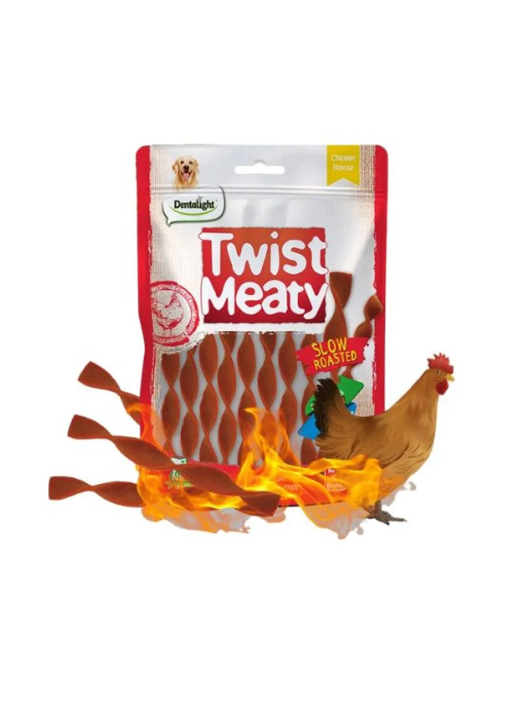 DENTALIGHT - Twist meaty (Pollo) Tam 5"