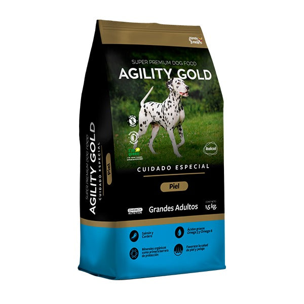 AGILITY GOLD - Adulto raza grande (Piel)