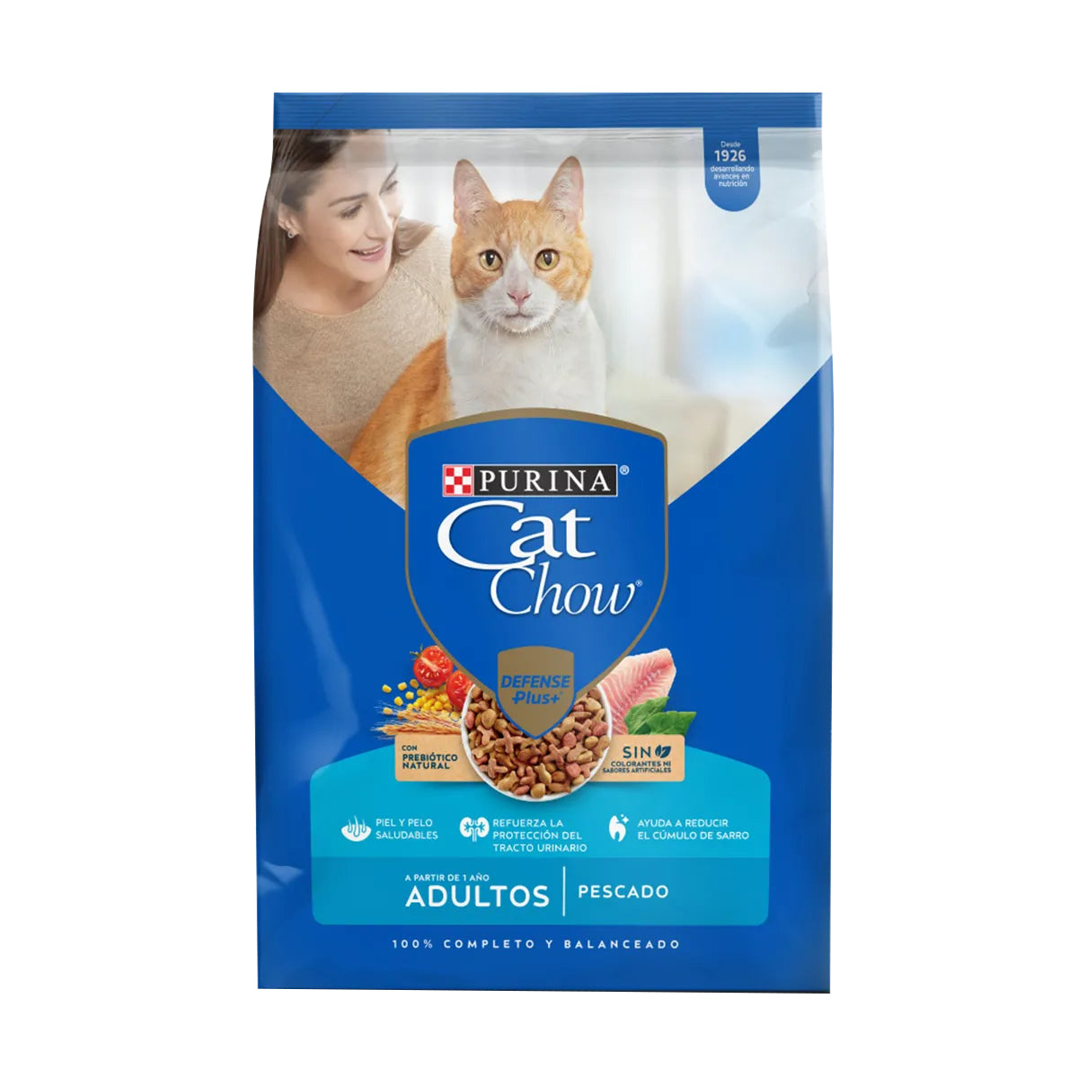 CAT CHOW - Gato adulto (Pescado) Prebióticos