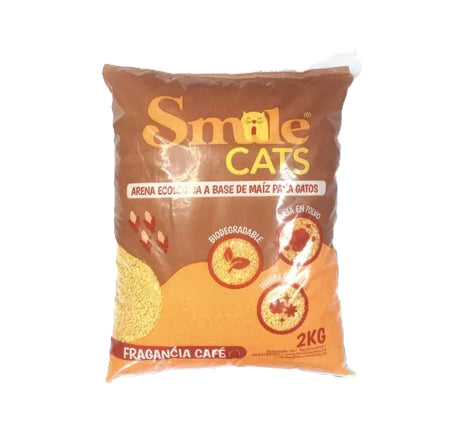 Smile cat - Arena de maíz (Café)