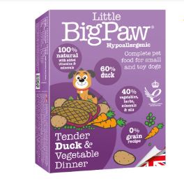 LITTLE BIG PAW - Comida húmeda caja x7 (Pato y verduras)