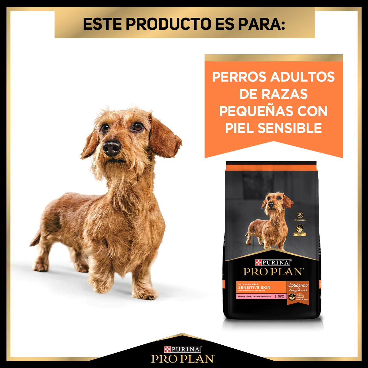PRO PLAN - Sensitive skin adulto raza pequeña (Salmón)