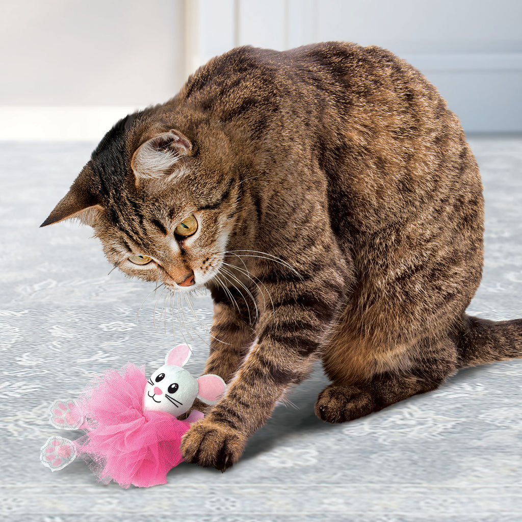 KONG - Juguete para gato flingaroo ratón surtido