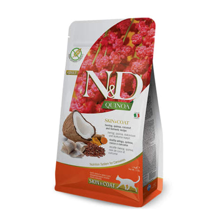 N&D - Quinoa Gato Skin & Coat (Pescado y coco)