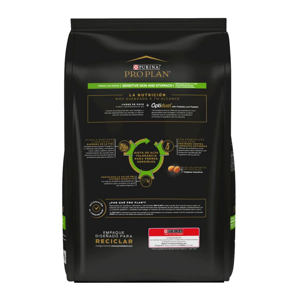 PRO PLAN - Adulto skin & stomach (Pavo y probióticos)